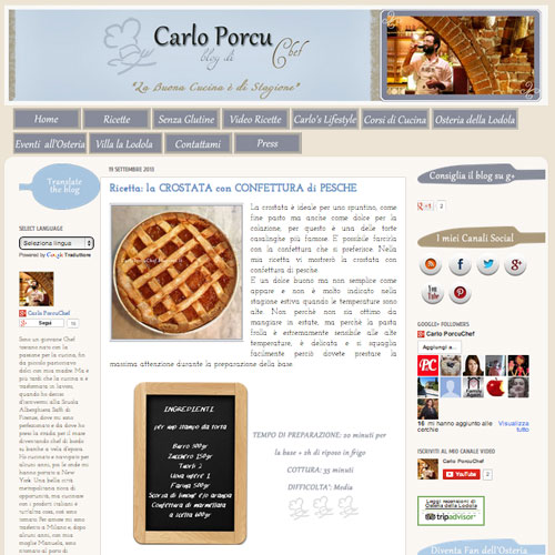 Carlo Porcu blog di Chef