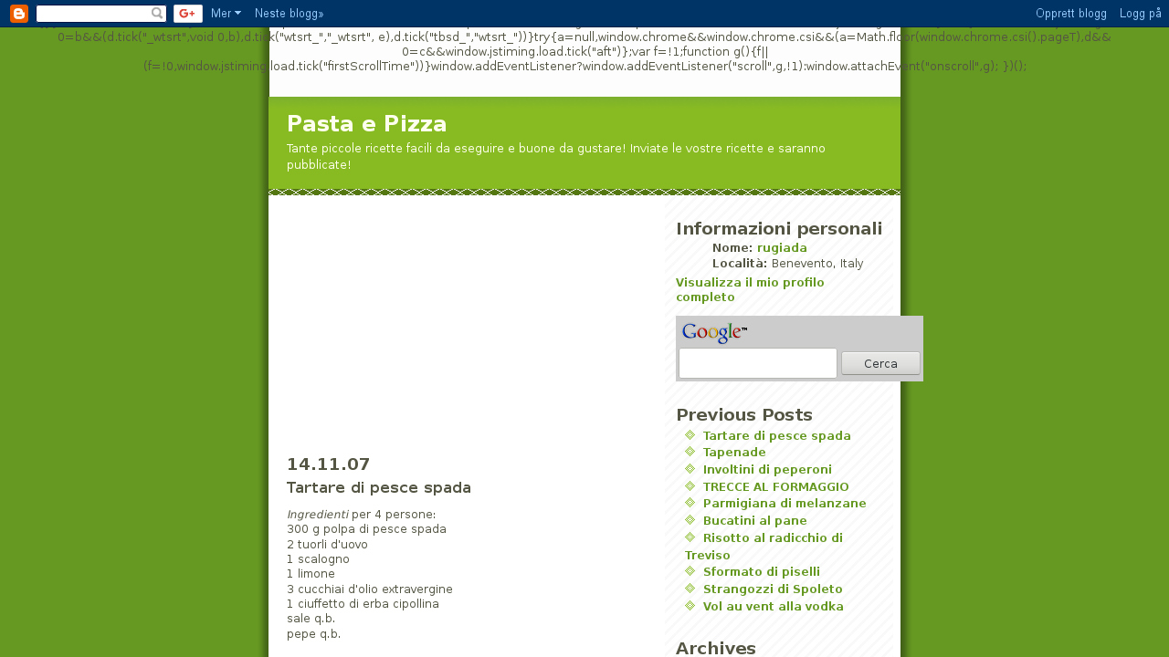 Pasta e Pizza Blog