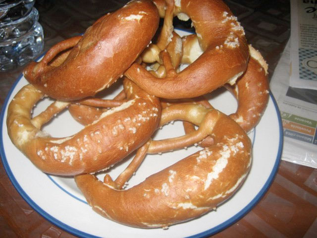 Homemade pretzel