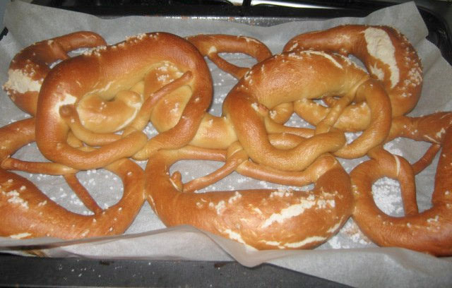 Bretzel fatti in casa, ricetta