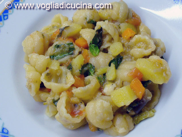 Pasta and potatoes enriched