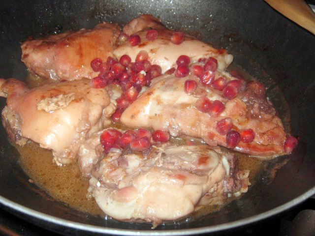 Pomegranate chicken