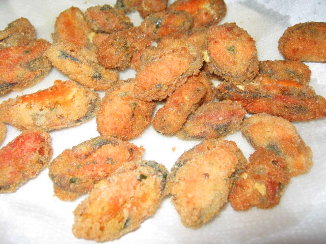 Fried mussels of enza