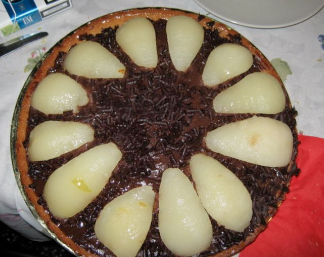 Pear and chocolate tart (crostata di pere e cioccolato)