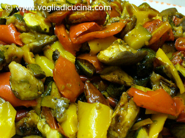 Dadolata di verdure al forno, ricetta