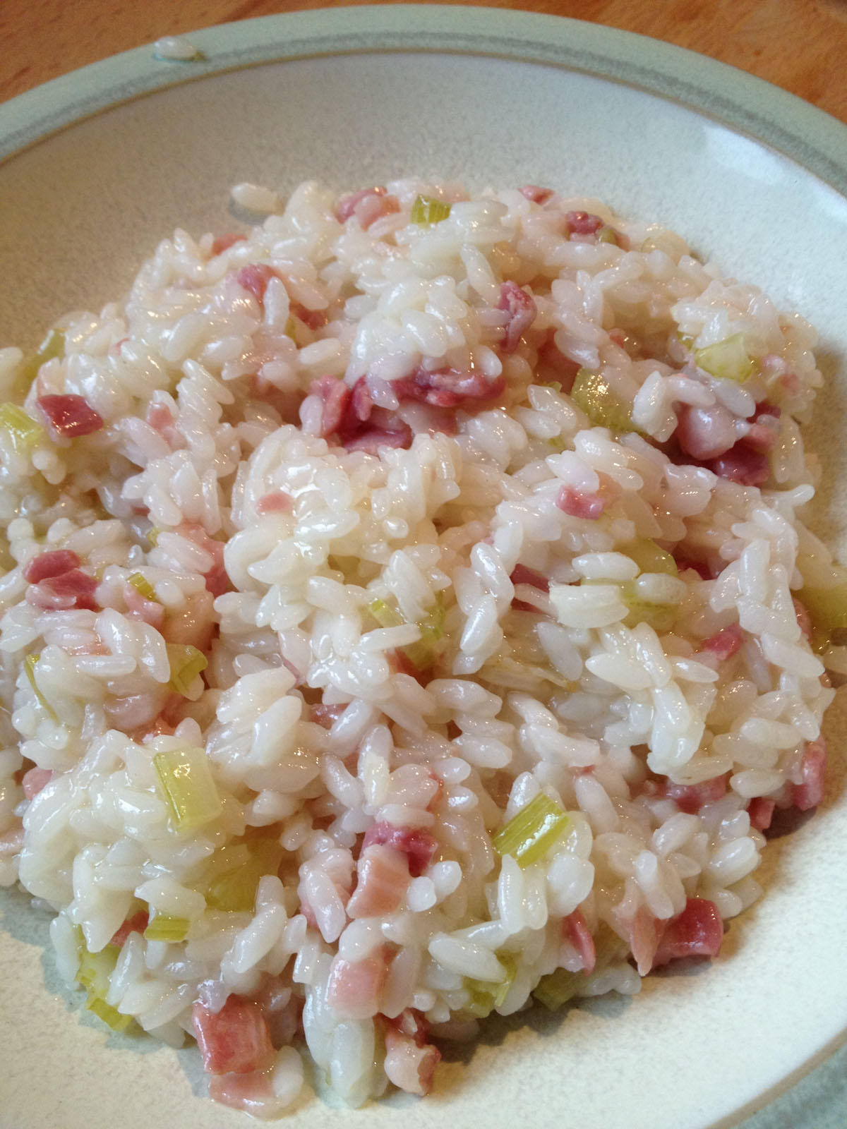 Risotto Al Vino Prosecco Con Sedano Finocchio E Pancetta Ricetta