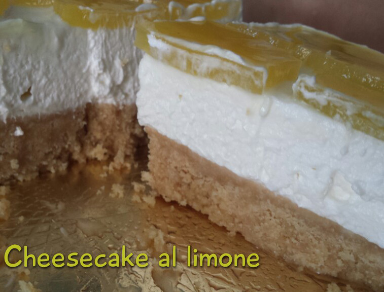 Fotografia Cheesecake di crema al limone