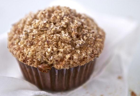 Muffin alla zucca con crumble di mandorle