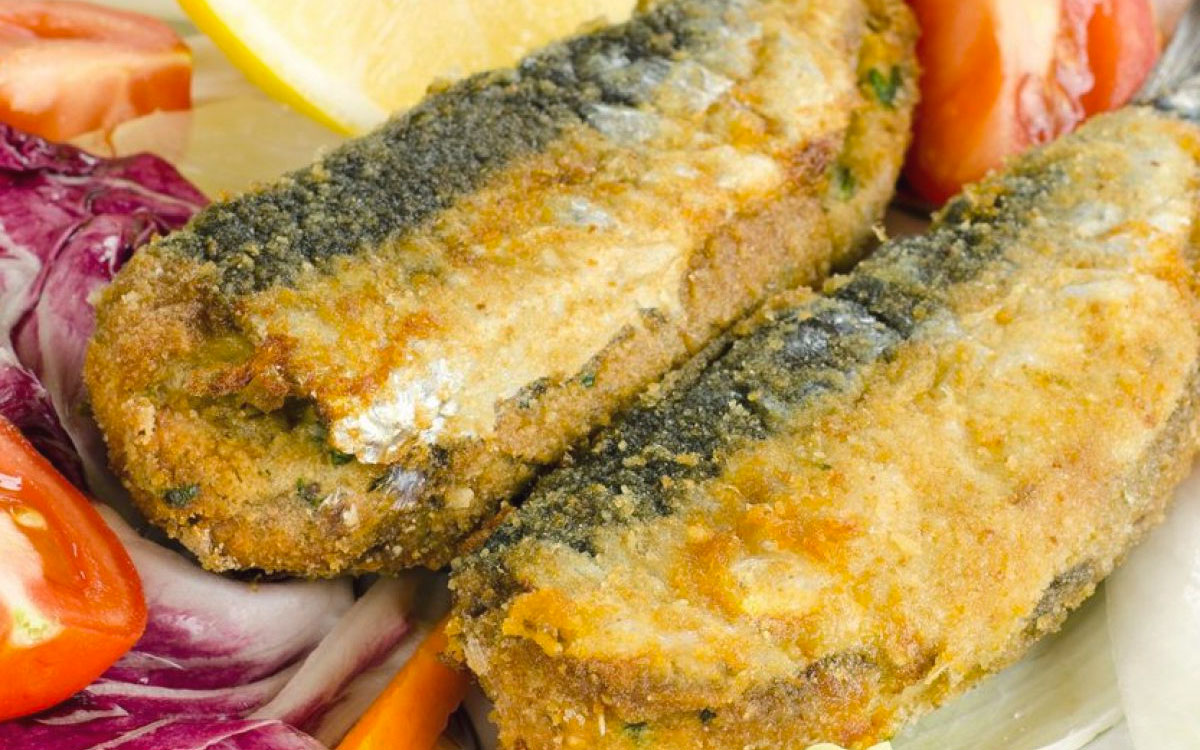 Stuffed sardines au gratin